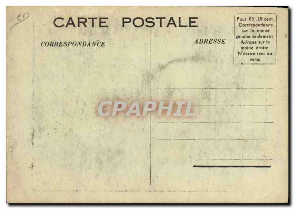 Zusammenarbeit — geflügelte Frau mit Fackel und Stern — Verlag G. Duvivier, Nr. 123 - Rückseite