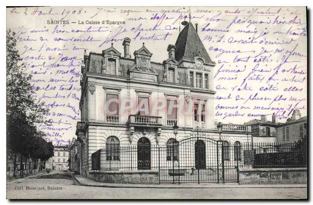 Saintes — A Caixa de Economia — Coll. Boissinot, Saintes - Frente