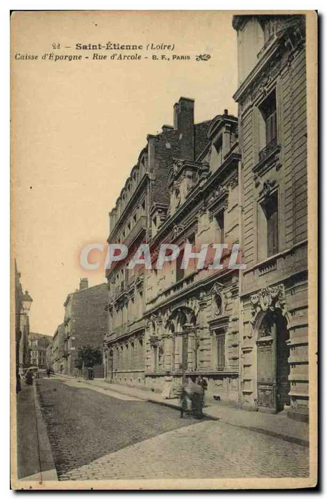 Saint-Étienne (Loire) — Sparkasse, Straße d'Arcole — B.F., Paris - Vorderseite