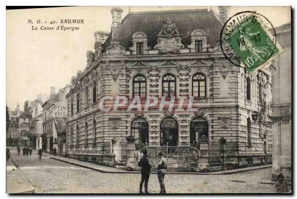 Salmur — A Caixa de Poupança — N.G. 40 - Frente