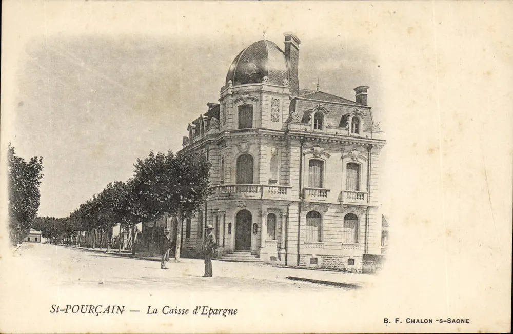St-POURÇAIN — De Spaarbank — B. F. CHALON-S-SAONE - Voorkant