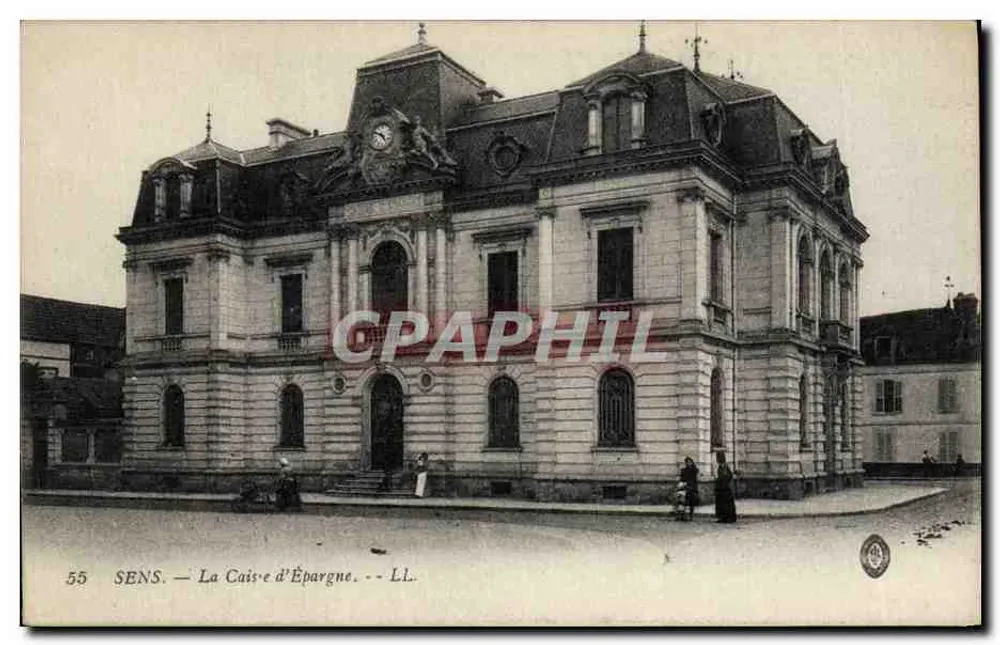 Sens — A Caixa de Poupança — LL. n° 55 - Frente