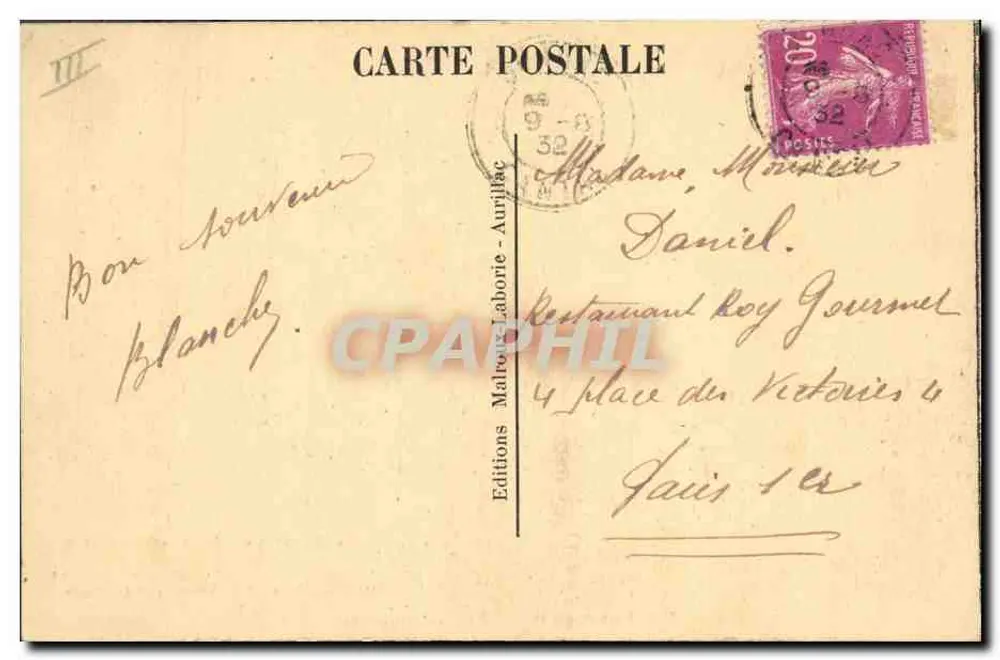 La Bourrée — Tradycyjna tańca w Auvergnie — Wydawnictwo Malorie-Aurillac - Rewers
