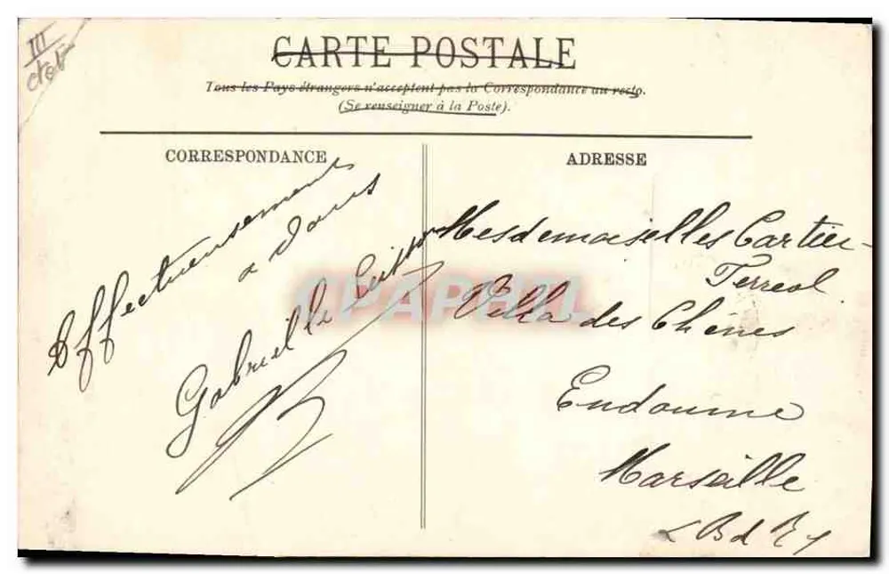 Paysans — LL. — TYPES D'AUVERGNE — Paysans — LL. - Verso