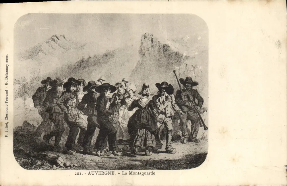 Auvergne - A Montanhesa — P. Julio, Clermont-Ferrand - G. Delaunay succ. n°201 - Frente