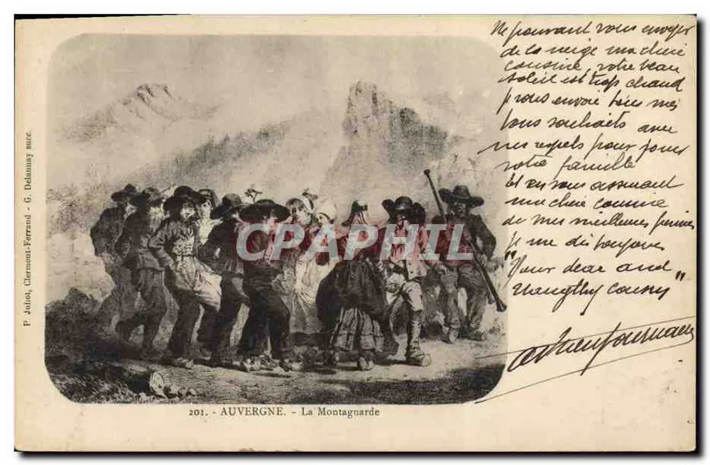 Auvergne - La Montagnarde — P. Juloï, Garnot-Ferrant, G. Dolannay succ. — n° 201 - Frente