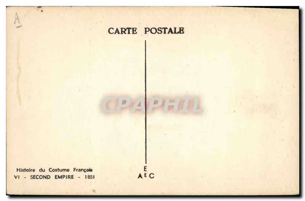 Französisches Kleid — Zweiter Kaiserreich — 1851 — Verlag Nowiller, Nr. VI - Rückseite