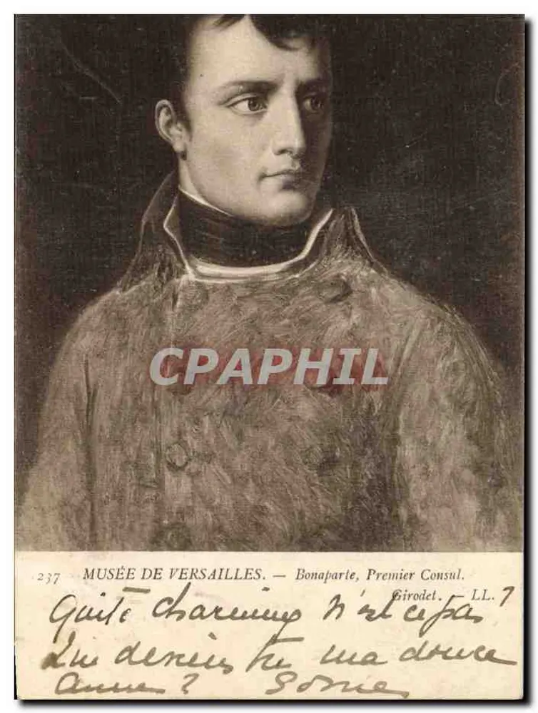 Bonaparte, Erster Konsul — Musée de Versailles — Girodet — n° 237 - Vorderseite