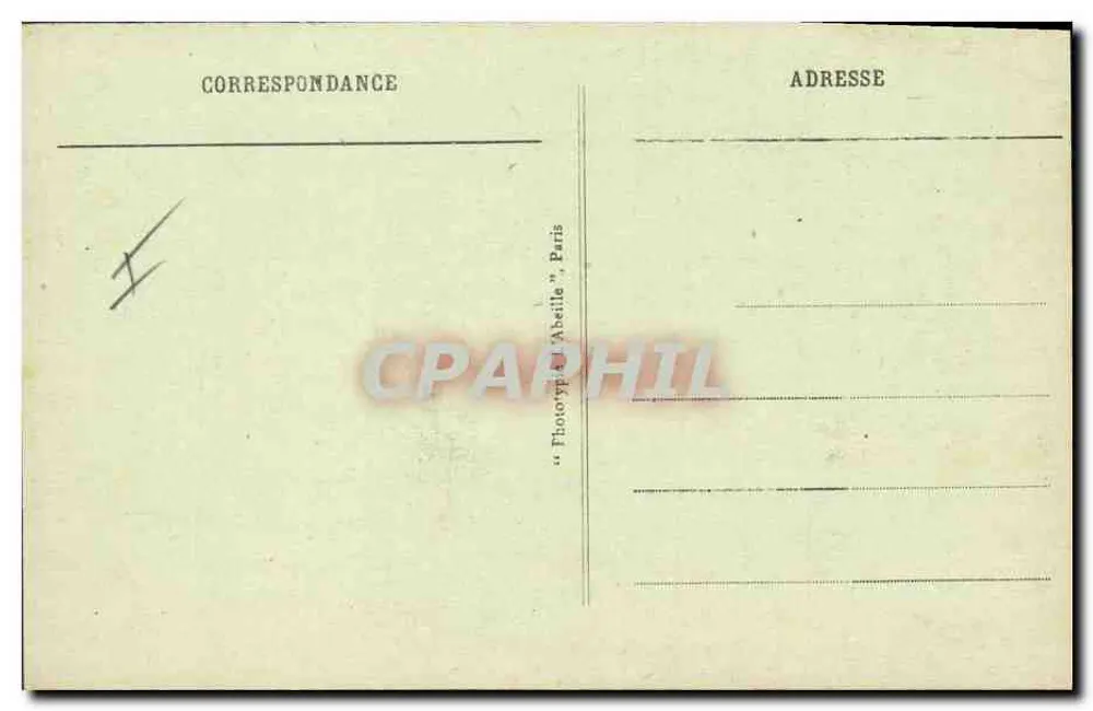 Grab des Kaisers Napoleon I. auf Saint Helena — Vintage Postcard/Antike Ansichtskarte n°66 — Verlag "Phototypie Abstile" Paris - Rückseite