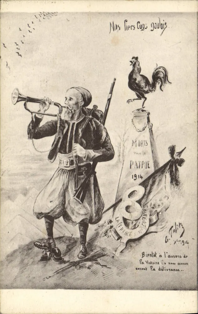 Unsere Piers Cugois — Gefallen für das Vaterland 1914 — B. Talits - Vorderseite