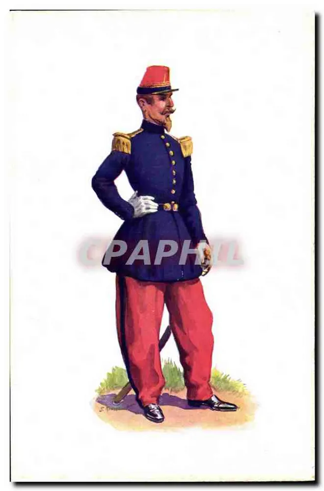 Zouave 1853 — Offizier — Horizons de France, Paris, n°34 - Vorderseite