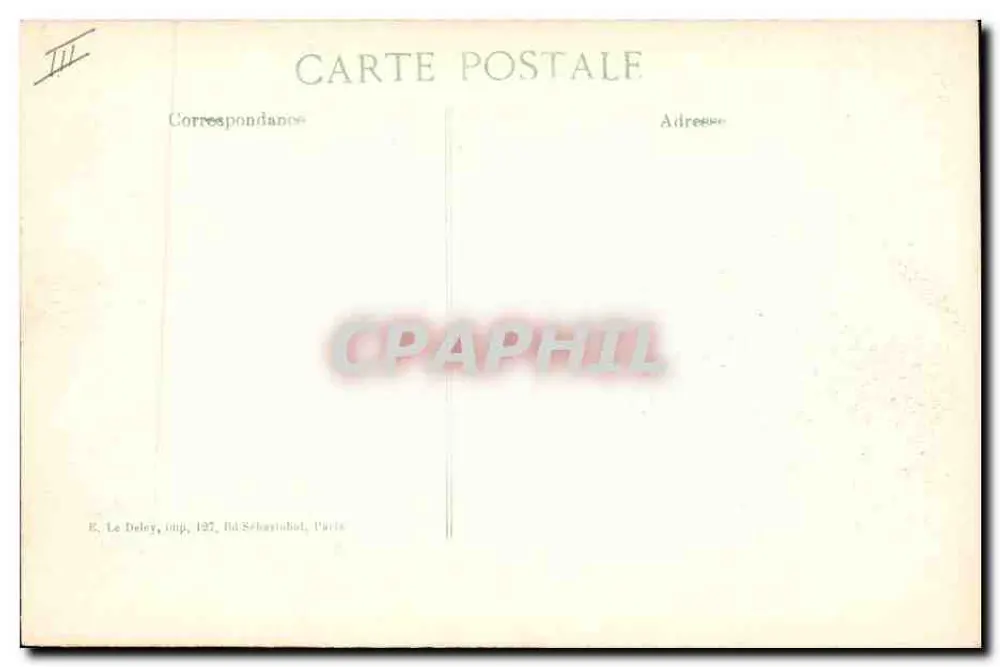 Zouaven, die einen Pass verteidigen — E. Le Doley, Druckerei 137, Rd Sébastopol, Paris - Rückseite
