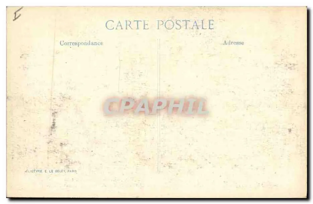 Ypres — Details des Sanitätspostens des 1. Zouaves-Regiments nach dem Bombardement vom 21. Dezember 1914-15 — Verlag E. Le Deley, Paris, 28. Serie - Rückseite