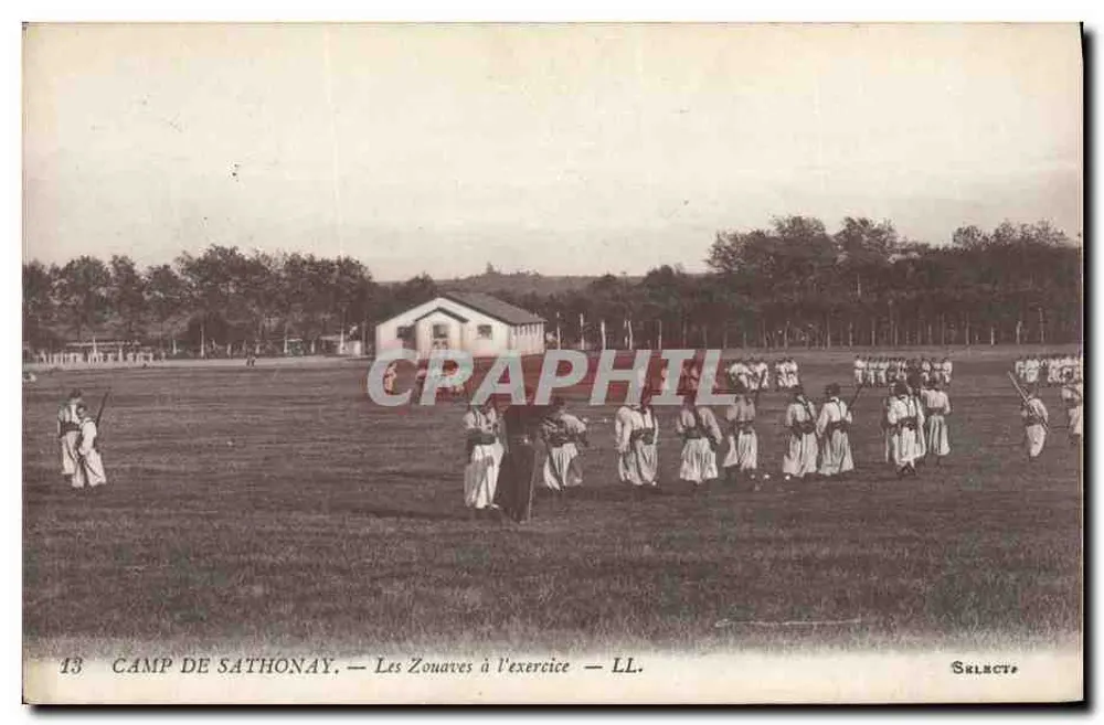 Camp de Sathonay — Die Zouaves beim Üben — LL. Selects - Vorderseite