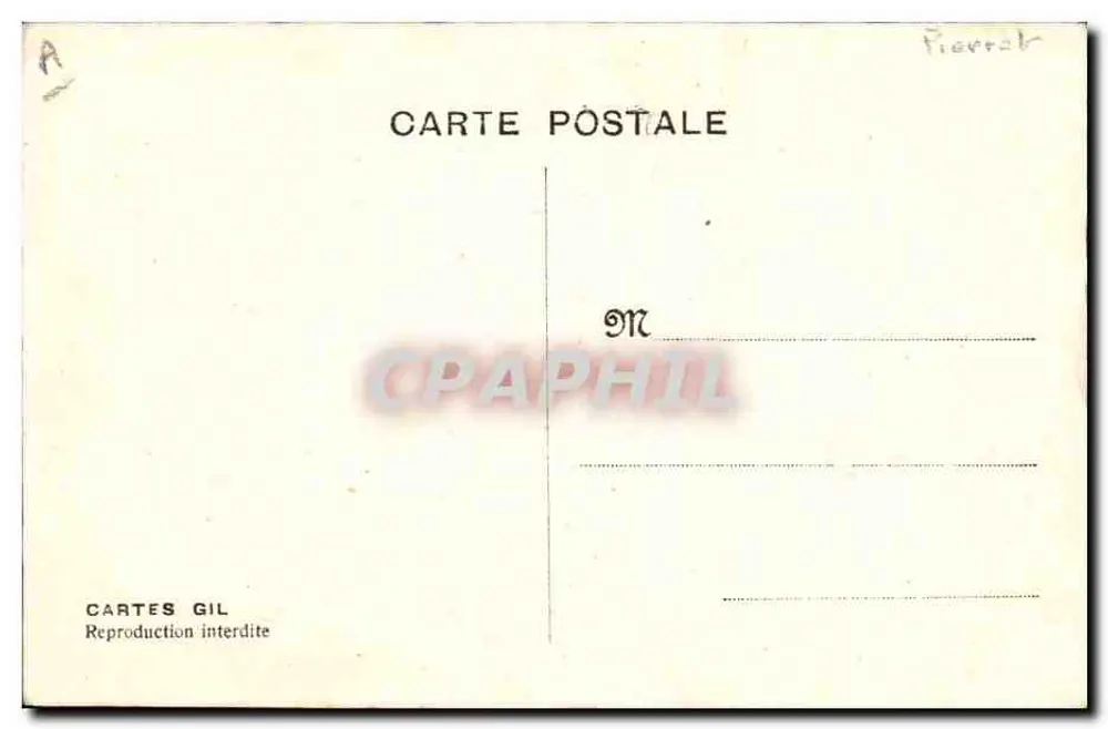 Lautenspieler und lachende Mond — Die Mondenade! — CARTES GIL - Rückseite