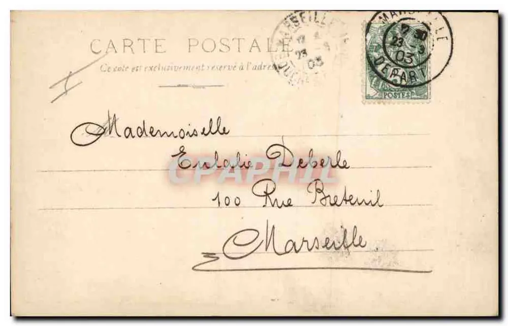 Les Ondines — Serie 107/1 — Reutlinger - Rückseite