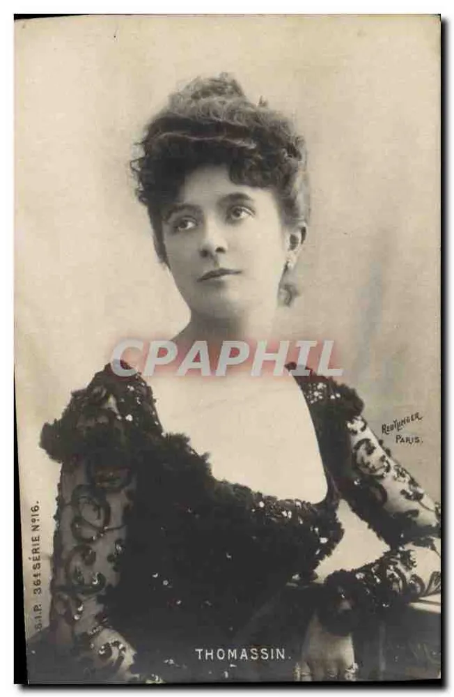 Thomassin — Portrait einer Frau — Redlinger, Paris, Serie Nr. 16 - Vorderseite