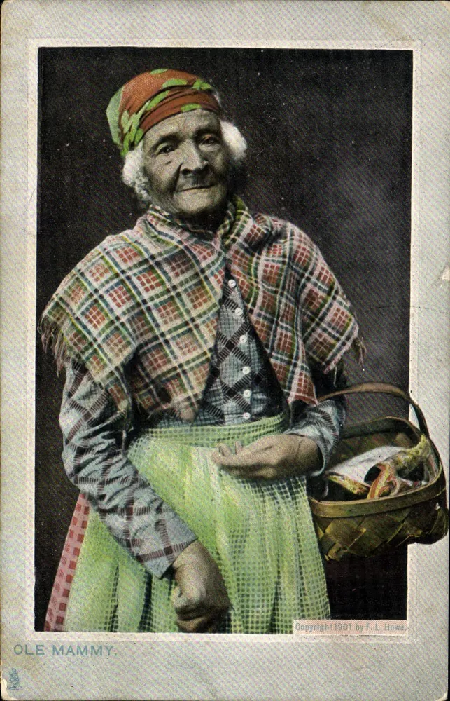 Ole Mammy — farbiges Portrait — F. L. Howe, Serie 1901 - Vorderseite