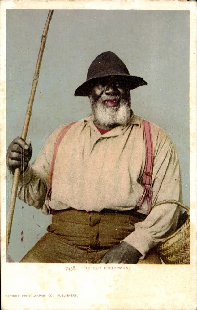 Der alte Fischer — Detroit Photographic Co., Nr. 7438 - Vorderseite