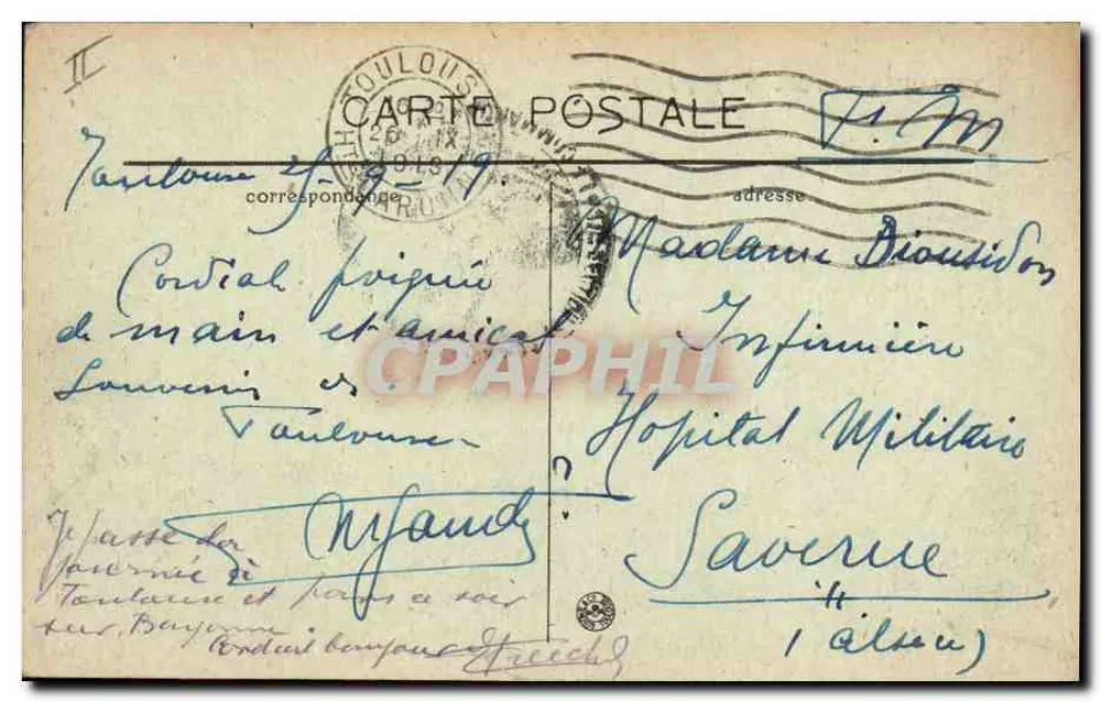 Toulouse — A Caixa de Poupança — L.M. - Verso
