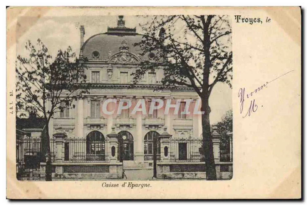 Troyes, le — Caisse d'Epargne (édifice) — J.S.T. 51 - Frente