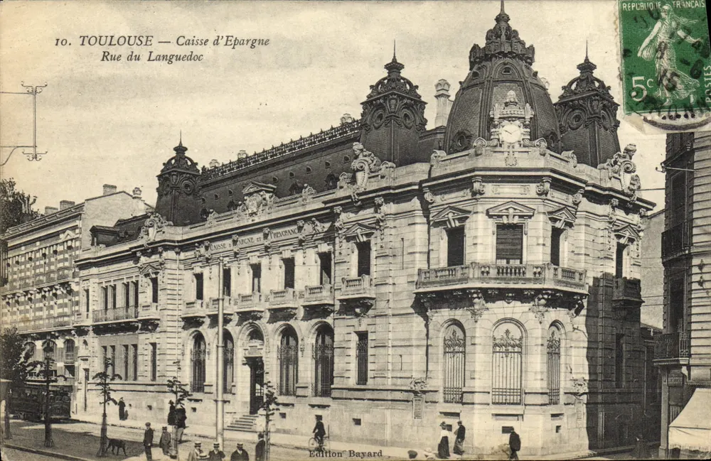 Toulouse — Sparkasse, Rue du Languedoc — Édition Bayard - Vorderseite