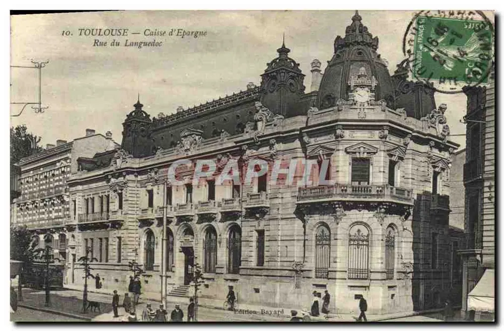 Toulouse — Sparkasse, Rue du Languedoc — Édition Bayard - Vorderseite