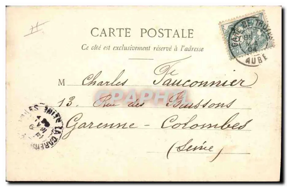 Troyes — A Caixa de Economia — editor: Maison des Marquises (Troyes) - Verso