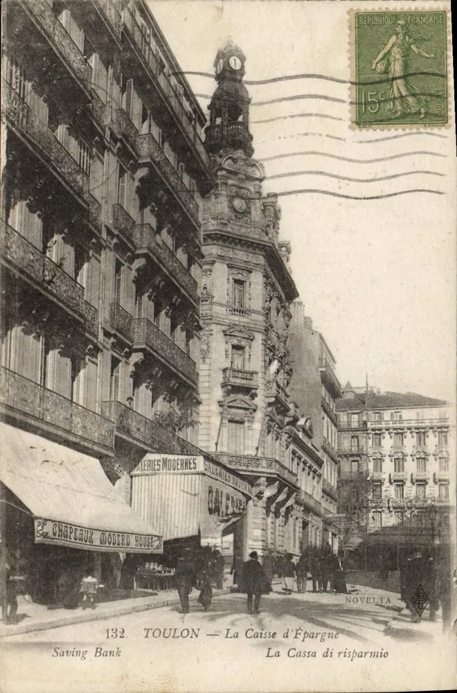 Toulon — A Caixa de Poupança — Editor Novelta, n°132 - Frente