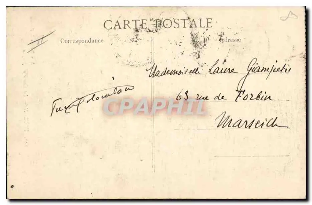 Toulon — La Caisse d'Epargne — Editore B.D. n°132 - Verso