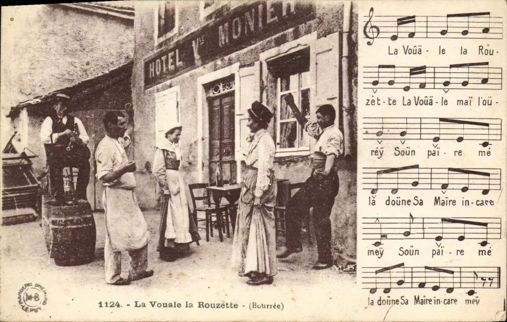 Die Vouale la Rouzette — (Bourrée) — Art Editions Magnéti-Briand, Le Puy - Vorderseite