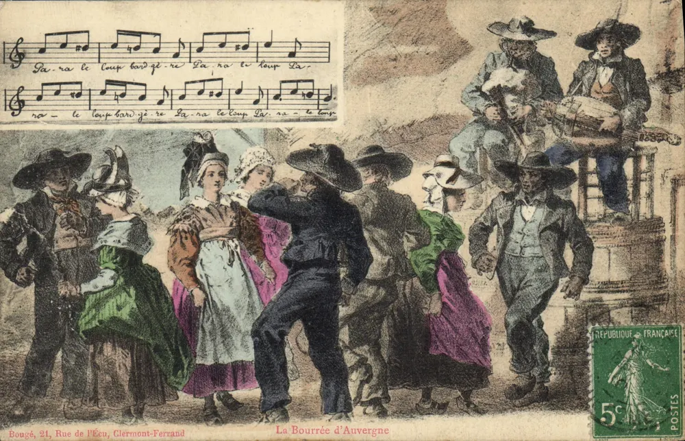 A Bourrée d'Auvergne — dança tradicional — Bougé, 21 Rue de l'Écu, Clermont-Ferrand - Frente