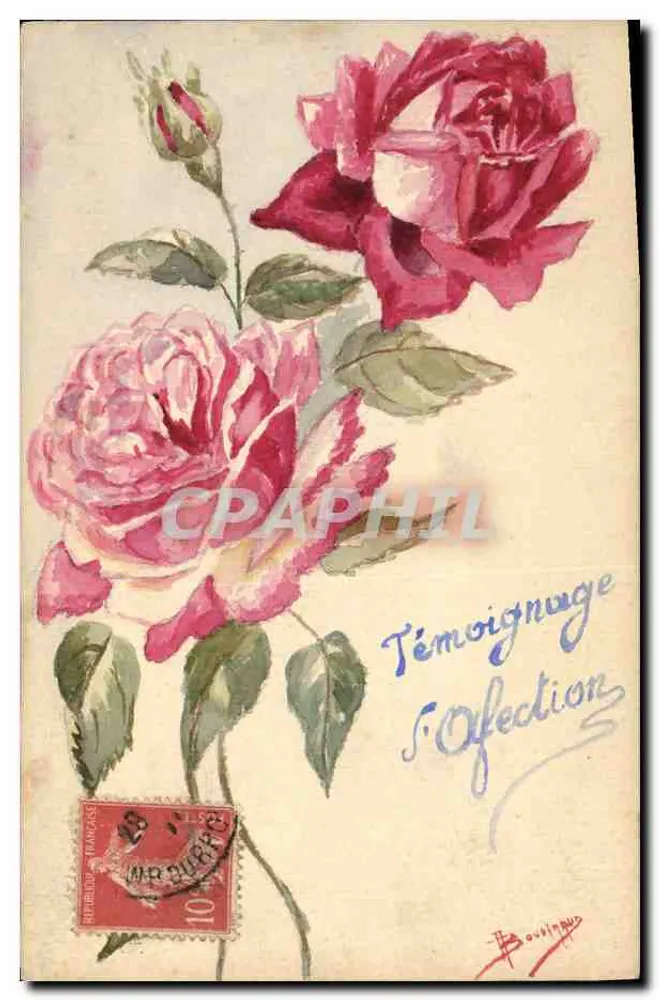 Rosas — Testemunho de Afeto — Bouvinaud - Frente