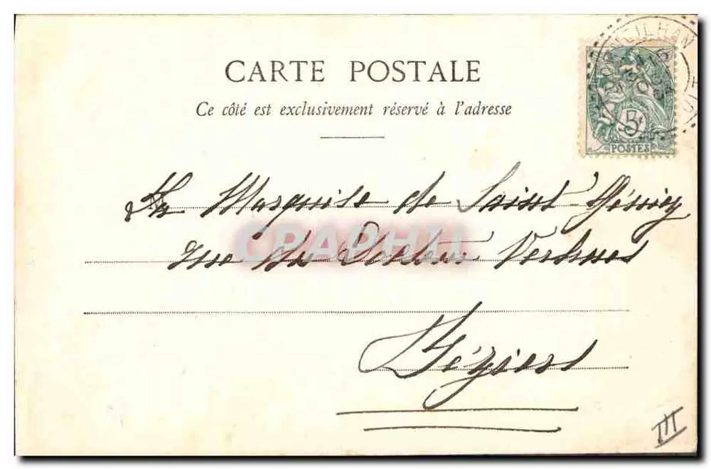 Mulher com chapéu — desenho a pastel — assinado e datado 13 de Outubro de 1904 — Béziers - Verso