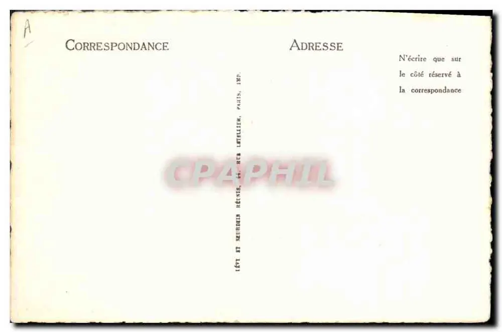 Pauline Bonaparte — Portrait — Verlag ND, Nr. 61 - Rückseite