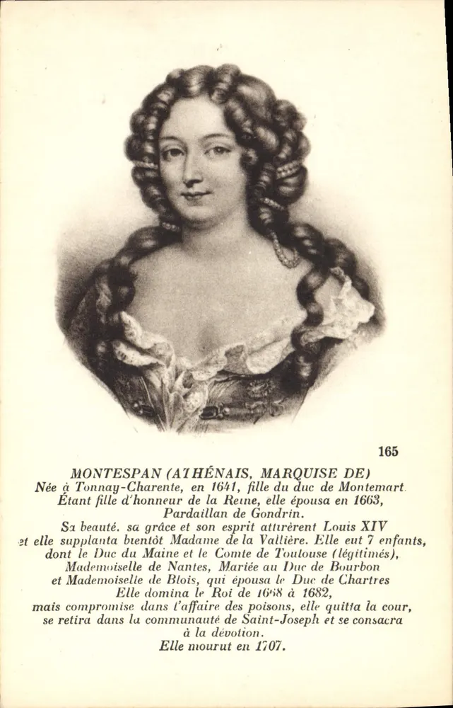 Madame de Montespan — Marchesa de Montespan — Collezione - Recto