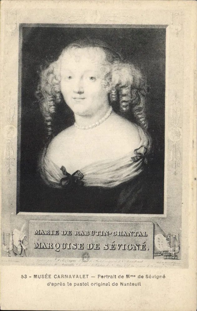 Marquise de Sévigné — Portrait der Madame de Sévigné — Musée Carnavalet - Vorderseite