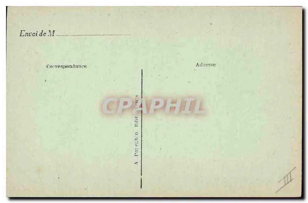 Henri III — König von Frankreich, gravierter Porträt mit biografischem Text — A. P. - Rückseite