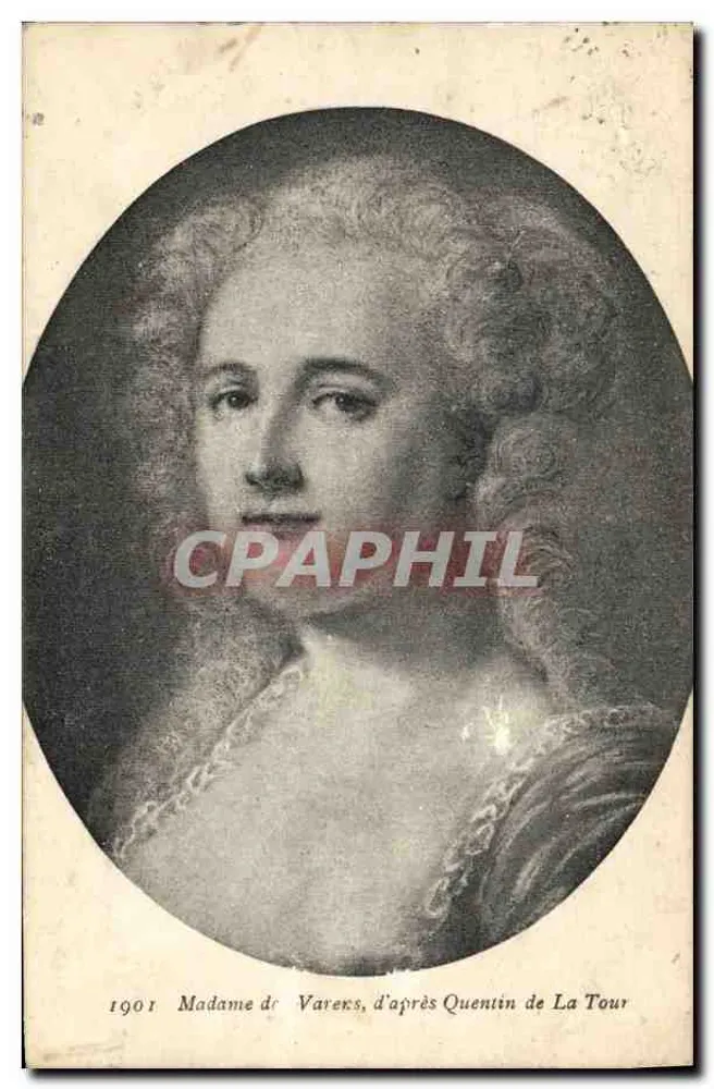 Madame de Varens — nach Quentin de La Tour — Sammlung 'LA PLUS BELLE' — E. Reynaud Imp.-Edil. CARNABY - Vorderseite