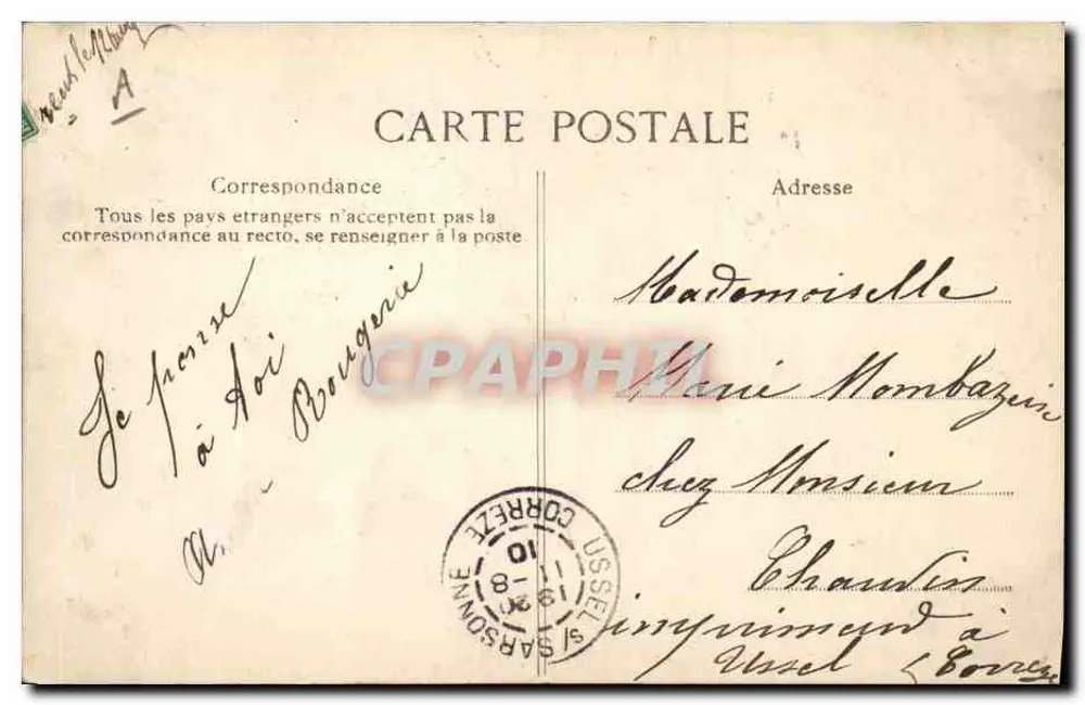Die Zouaven am Lager — Auf Dienst — Verlag E.D. n°4 - Rückseite