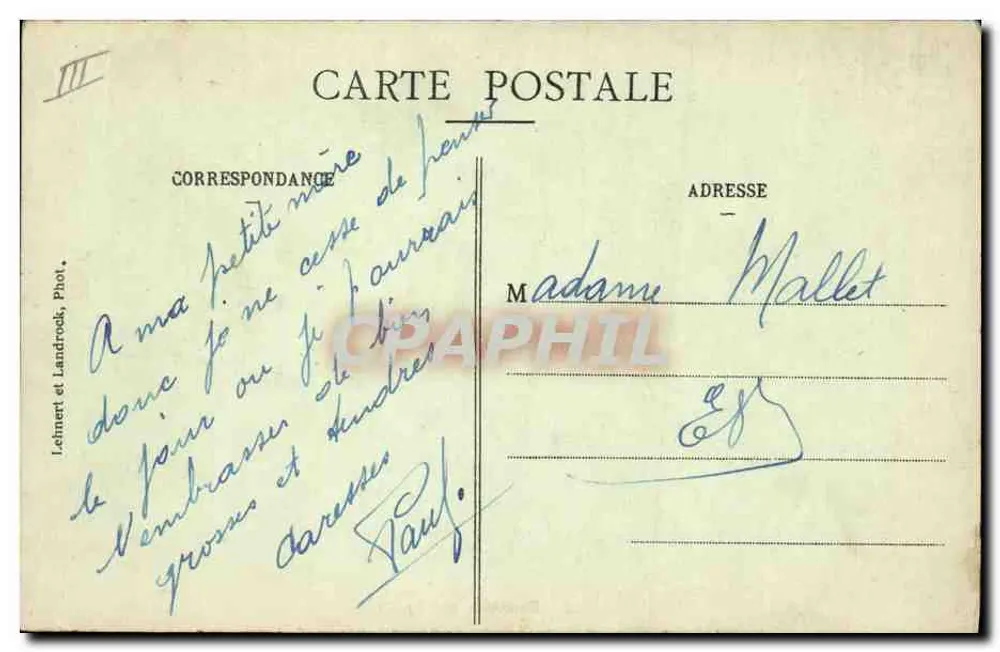 Zouaves beim Abmarsch — Serie 302 — Leinert et Landrock, Phot. - Rückseite