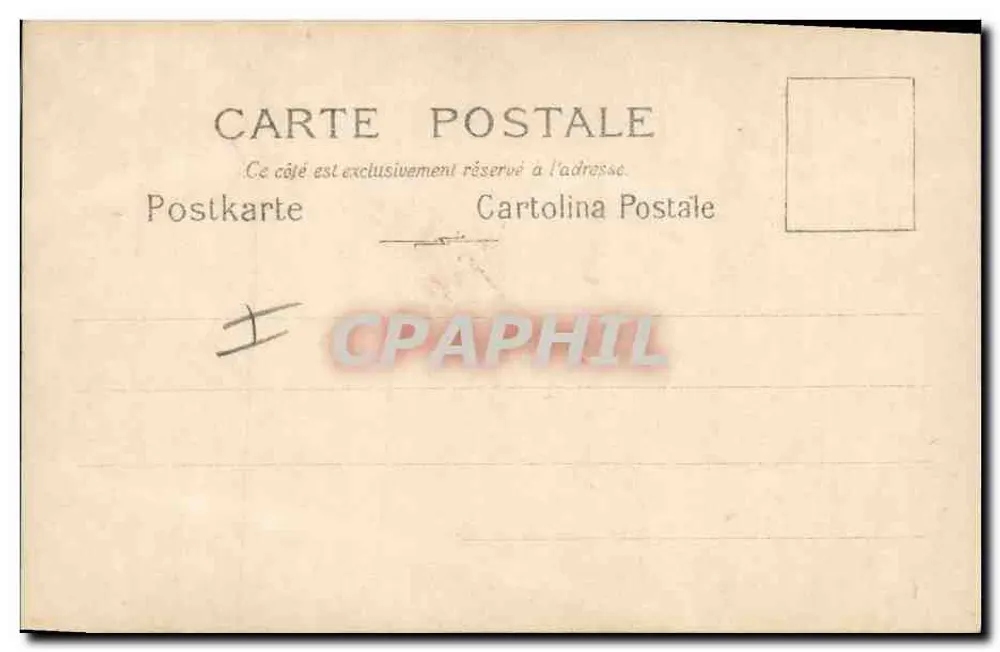 Kinder auf dem Dach von Paris — Nachtszene mit lachender Mond — C.N.&Cie Paris, Nr. 4 - Rückseite