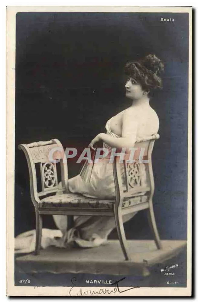 Madame Marville — Portrait einer sitzenden Frau — Reuflinger Paris S.I.P. n°87/5 - Vorderseite