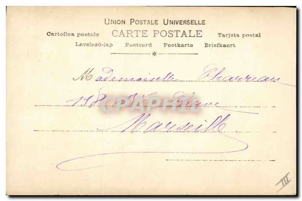 Frau, die die Harfe spielt — Photographie — K.F. Editeurs Paris, n° 107/7 - Rückseite