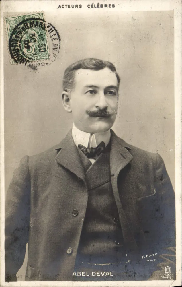 Abel Deval — Ator famoso — P. Boyer, Paris - Frente