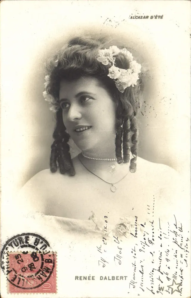 Renée Dalbert — Sommer Alcazar — Universal Postal Union, Serie n. 544, Th 7° - Vorderseite