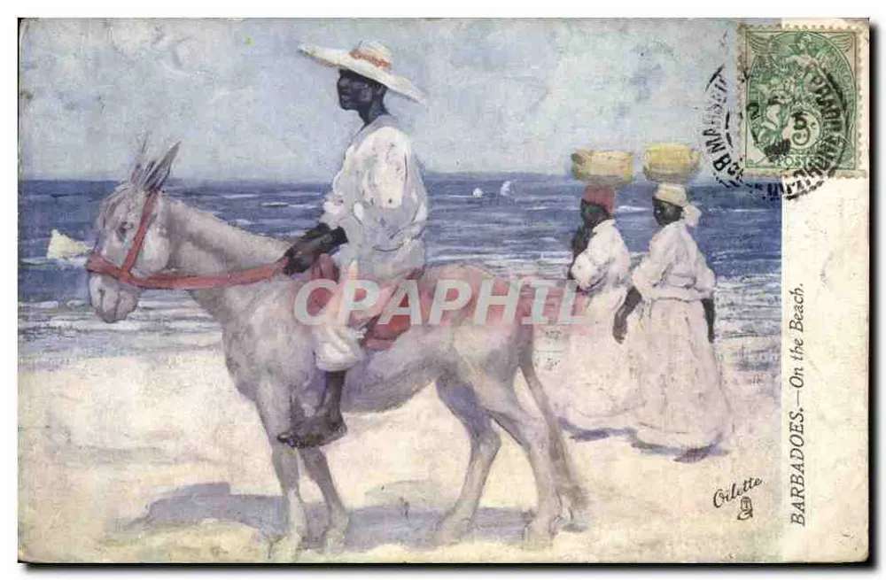 Barbados — On the Beach — Tuck's Post Card - Vorderseite