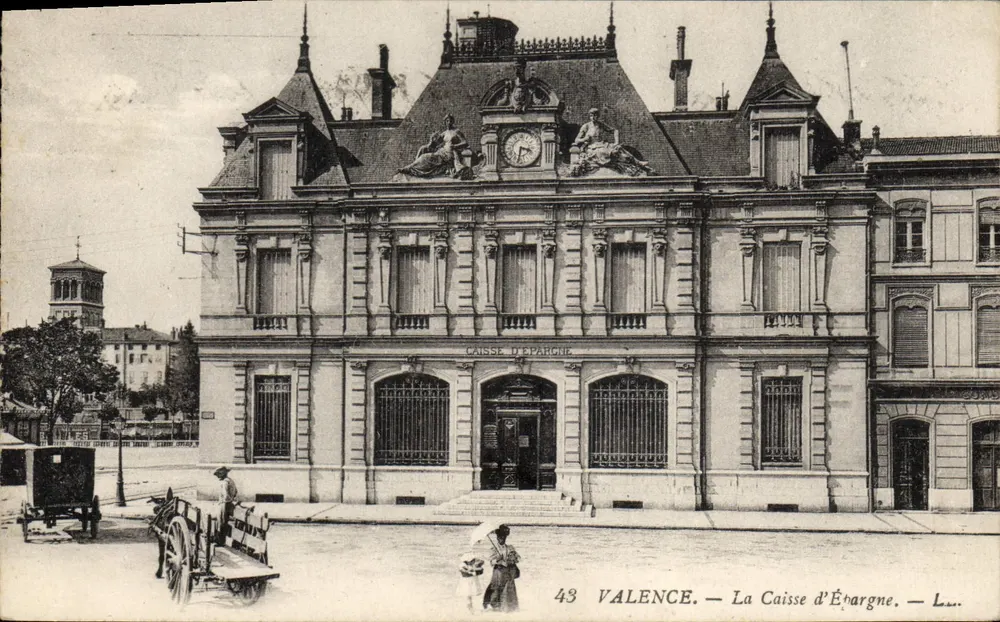 Valence — A Caixa de Poupança — Lévy Fils et Cie - Frente