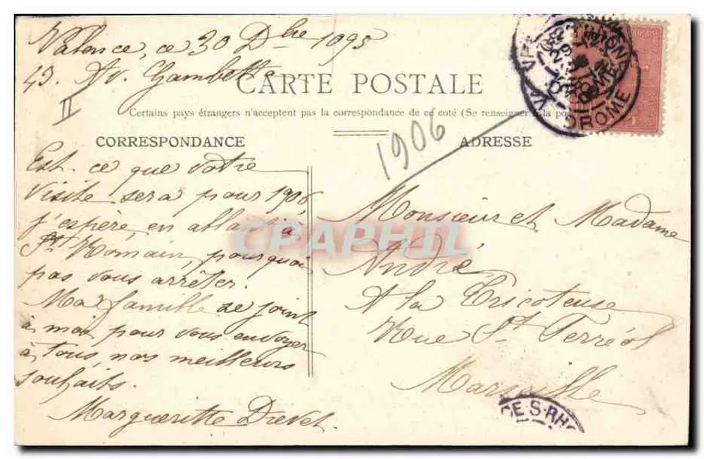 Valência — A Caixa de Economia — editor Prospère L. Amannorte, n°7 - Verso