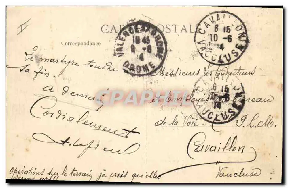 Valence — A Caixa de Poupança e a Correios — 146. A Drôme Pittoresque - Verso